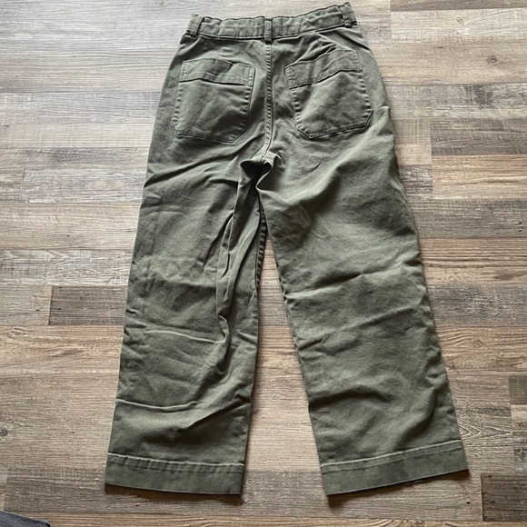 Everlane Forest Green Wide Leg Pants - Picture 3 of 3